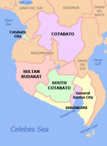 Map of SOCCSKSARGEN Philippines